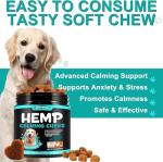ATOANY Hemp Calming Chews for Dogs 150 Count (11.6 oz), Dog Calming Chews, Helps with Dog Anxiety, Separation, Barking, Stress Relief, Melatonin for Dogs, Sleep Calming Aid, for All Breeds & Sizes