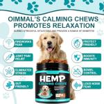 ATOANY Hemp Calming Chews for Dogs 150 Count (11.6 oz), Dog Calming Chews, Helps with Dog Anxiety, Separation, Barking, Stress Relief, Melatonin for Dogs, Sleep Calming Aid, for All Breeds & Sizes