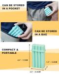 6 Hole King Size Pre Roll Cone Holder Case with Lighter Holder, 6 or 8 Capacity Cigarette Case for Regular Size, Small Smoking Accessories for 1-1/4 Size Pre Rolled Rolling Paper - Mint Green