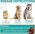 ATOANY Hemp Calming Chews for Dogs 150 Count (11.6 oz), Dog Calming Chews, Helps with Dog Anxiety, Separation, Barking, Stress Relief, Melatonin for Dogs, Sleep Calming Aid, for All Breeds & Sizes