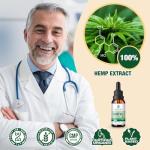 3 Pack Hemp Oil Organic Premium for Pain Relief, Skin, Anxiety - 2,800,000 Maximum Strength - 100% Natural Hemp Drops Tincture - Hemp Oils with Vegan, Non-GMO Grown