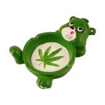 Trendy Zone Stoner Bear Polyresin Ashtray - Stylish 4"x6" Tabletop Cigarette and Cigar Ashtray for Modern Indoor and Outdoor Use - Portable Unique Design