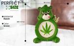 Trendy Zone Stoner Bear Polyresin Ashtray - Stylish 4"x6" Tabletop Cigarette and Cigar Ashtray for Modern Indoor and Outdoor Use - Portable Unique Design