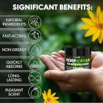 SWIZON Natural Hemp Cream for Muscles, Joints, Neck, Back, Elbows - Hemp Oil Muscle Relaxer Cream to Soothe Discomfort - Hemp Oil Extract Gel with Arnica, Msm, Turmeric, Menthol Rub - 4 oz