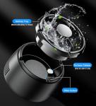 Smokeless Ashtray Multifunctional 2 in 1 Smoke Removing Ash Tray Portable Ashtray Rechargeable Ashtrays for Home Indoor Office (Black)