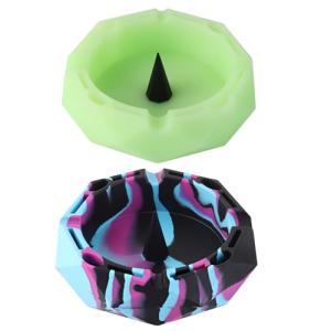 2 Packs Silicone Ashtray (Multicolor)