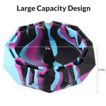 2 Packs Silicone Ashtray (Multicolor)