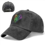 LGBT Weed Leaf Marijuana Heart Baseball Cap Golf Dad Hat Adjustable Original Classic Low Profile Cotton Hat Men Women