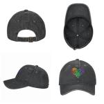 LGBT Weed Leaf Marijuana Heart Baseball Cap Golf Dad Hat Adjustable Original Classic Low Profile Cotton Hat Men Women
