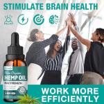 ziehooGe Hemp Oil Organic Extract - Maximum Strength 100% Natural Drops 2 Pack