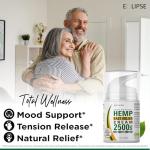 Hemp Cream by Eclipse - Natural Hemp Extract Cream - Made in USA - 2 Pack
