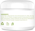 Derggzey Natural Hemp Cream with Arnica, MSM, Turmeric, Emu Oil, Menthol, Aloe - Hemp Cream Maximum Strength for Discomfort in Muscle, Back, HIPS, Joints, Knees, Elbows - 8.5 fl oz