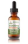 Restorative Botanicals Ultra High Strength Hemp Oil Drops 5000mg Mandarin Orange Flavor (2 oz - 120 Servings) USDA Certified Organic, Calming Relief Supplement