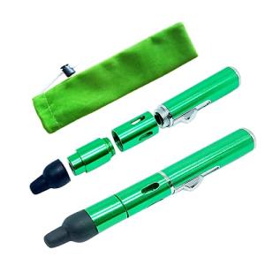 Butane Torch Lighter, Fengfang Metal All-in-One Tube Built-in Detachable Refillable Butane Torch Handheld Lighter (1 Pack Green)