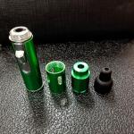 Butane Torch Lighter, Fengfang Metal All-in-One Tube Built-in Detachable Refillable Butane Torch Handheld Lighter (1 Pack Green)