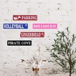 Pink Wake and Bake Sign Funny Blvd Street Signs Room Decor Weed Marijuana Gifts Slim 16 x 4 Inch Aluminum Plaque Wall Art Decor for Home/Farmhouse/Bar/Cafe/Garage, Indoor/Outdoor