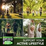 Hemp Cream Maximum Strength - Soothing Relief for Back, Neck, Feet & Nerves, Hands, Muscle and Joint Support - All-Natural Formula - Hemp Oil Gel Rub with MSM - Glucosamine, Turmeric, Arnica - 4 FL OZ