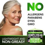 Hemp Cream Maximum Strength - Soothing Relief for Back, Neck, Feet & Nerves, Hands, Muscle and Joint Support - All-Natural Formula - Hemp Oil Gel Rub with MSM - Glucosamine, Turmeric, Arnica - 4 FL OZ