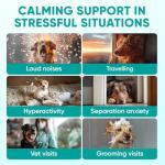 Hemp Calming Chews for Dogs - Dog Calming Chews for Anxiety Relief, Stress, Separation, Fireworks, Thunder, Travel, Vet Visits - USA Product - 120 Soft Treats with Melatonin, Chamomile, Passion Flower