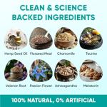 Hemp Calming Chews for Dogs - Dog Calming Chews for Anxiety Relief, Stress, Separation, Fireworks, Thunder, Travel, Vet Visits - USA Product - 120 Soft Treats with Melatonin, Chamomile, Passion Flower