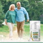 Hemp Cream by Eclipse - Help Support Relieve Discomfort in Knees, Joints, and Lower Back - Natural Hemp Extract Cream - Made in USA - 2 Pack