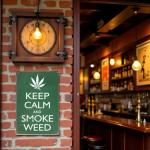 Keep Calm And Smoke Weed Vintage Metal Sign