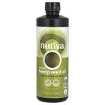 Nutiva Organic Cold-Pressed Unrefined Raw Hemp Seed Oil, 24 Ounce, USDA Organic, Non-GMO, Whole 30 Approved, Vegan, Gluten-Free & Keto, Rich In Omega 3 & 6 Fatty Acids