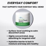 Medical Miracles Hemp Relief Cream - Ideal Relief for Muscles, HIPS, Joints, Neck, Back, Elbows, Fingers, Hands, Knees (6000mg) New 4 OZ Size.