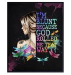 Dope Posters Wall Art & Decor - 8x10 Boho Wall Decor - Bohemian Wall Art - Hippie Room Decor - Trippy Decor - Smoking Marijuana Gifts for Women - Blunt Stoner Pothead Gifts - Cannabis Weed Picture