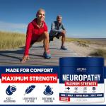 Neuropathy Cream - Maximum Strength - Arnica, MSM, Hemp Seed Oil, Ginkgo Biloba, Capsaicin - Non-Greasy with Cooling Effect - Value Pack - Natural Ingredients - Formulated in USA