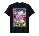 Women Skeleton Smoking Weed Tarot Marijuana Cannabis 420 T-Shirt
