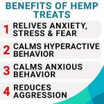 BARK&SPARK Calming Hemp Treats for Dogs - Made in USA with Hemp Oil - Anxiety Relief - Separation Aid - Stress Relief During Fireworks, Storms, Thunder - Aggressive Behavior, Barking - 120 Soft Chews