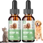 Organic Hemp Oil for Dogs & Cats - High Potency, Premium Formula for Anxiety Relief, Sеizures Arthritis Joint Pain Support Нiр Jоint Hеalth - Cаlming Trеats for Pets 2-Pack