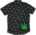 Molokai Marijuana Weed Shirts (Cannabis (Black), Large)