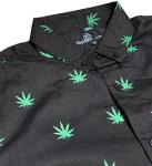 Molokai Marijuana Weed Shirts (Cannabis (Black), Large)