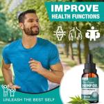 ziehooGe Hemp Oil Drops 3 Pack - Maximum Strength 100% Natural Hemp Oil Organic Supports Relaxation