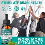 ziehooGe Hemp Oil Drops 3 Pack - Maximum Strength 100% Natural Hemp Oil Organic Supports Relaxation