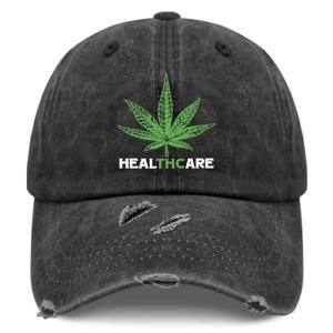 Plant Manager Marijuana Hat for Mens Classic Washed Distressed Baseball Cap