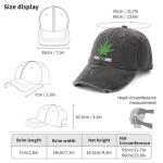 Plant Manager Marijuana Hat for Mens Classic Washed Distressed Baseball Cap
