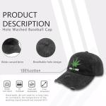 Plant Manager Marijuana Hat for Mens Classic Washed Distressed Baseball Cap