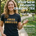 Womens Drugs Not Hugs Don't Touch Me T Shirt Funny Social Distancing 420 Marijuana Graphic Tee Funny T Shirts 420 Tops for Women Women's Novelty Tees Black - L