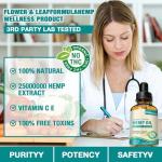 Hemp Oil Drops for Sleep,Pain,Anxiety, High Potency Maximum Strength Organic Hemp Oils Extract Relief Good MoodNatural Hemp Oil - C02 Extraction,Organic, Vegan, Non-GMO(3-Pack)