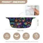 Baxinh Women Swimsuit Cover Ups Marijuana Print Beach Sarongs Semi-Sheer Swimsuit Coverups Bathing Suit Warps Bikini Short Skirts Chiffon Swimwear, 1 Piece