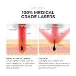 Hairmax Ultima 9 Classic LaserComb -(FDA Cleared) Laser Hair Regrowth Treatment Device for Men & Women - Reverses Thinning Hair Loss - Red Light Therapy to Stimulate Hair Growth - Cordless Design