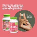 Naturenetics HairAnew Hair Growth Vitamins for Women & Men - Hair Vitamins For Faster Hair Growth & Thickness - Part of Proceeds go to Hair Loss Charity - Vegan Hair Supplement For Hair Skin Nails (1)