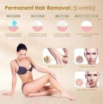 IPL Laser Hair Removal Device Permanent Painless Remover Reduction in Hair Regrowth for Women and Man At Home Whole Body Legs Arms Face Bikini Line