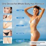 IPL Laser Hair Removal Device Permanent Painless Remover Reduction in Hair Regrowth for Women and Man At Home Whole Body Legs Arms Face Bikini Line