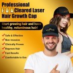 Laser Hair Growth Cap, FDA Cleared, UUPAS 208 Laser Diodes Red Light Therapy for Hair Regrowth - Laser Hat Hair Loss Treatment for Men & Women - Full Scalp Coverage - For Alopecia Hair Growth Products