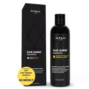 Ultrax Labs Hair Thickening Shampoo for Thinning Hair and Hair Loss - Hair Surge 8 oz for Women and Men