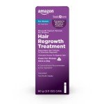 Amazon Basic Care Hair Regrowth Treatment For Women, Minoxidil 5%, Topical Aerosol (Foam), Unscented, 2 Month Supply, 2.11 ounce (Pack of 1)
